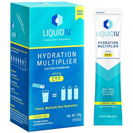 Liquid I.V. Hydration Multiplier, Electrolyte Powder, Easy Open Packets, Supplement Drink Mix (6 Count)