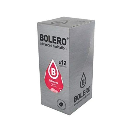 Bolero Advanced Hydration Classic Sachets, Sugar-Free Water Flavoring Packets, Convenient Calorie-Free Drink Mix Powder Packets, 12-Count (Hibiscus)