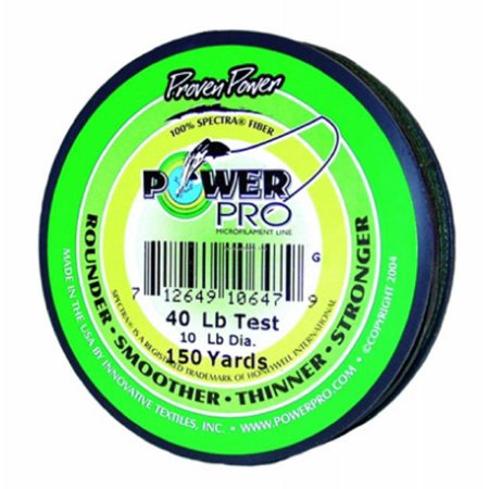 Power Pro 1253-0108 Spectra Braided Fishing Line  Green  150 Yd