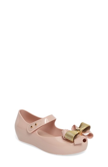 Toddler Girl's Mini Melissa Ultragirl Sweet Iv Mary Jane Flat, Size 10 M - Beige