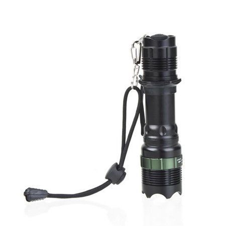 Clearance! XML High Power 7W LED Flashlight Zoom Adjustable Torch SA-9 SA9 Black