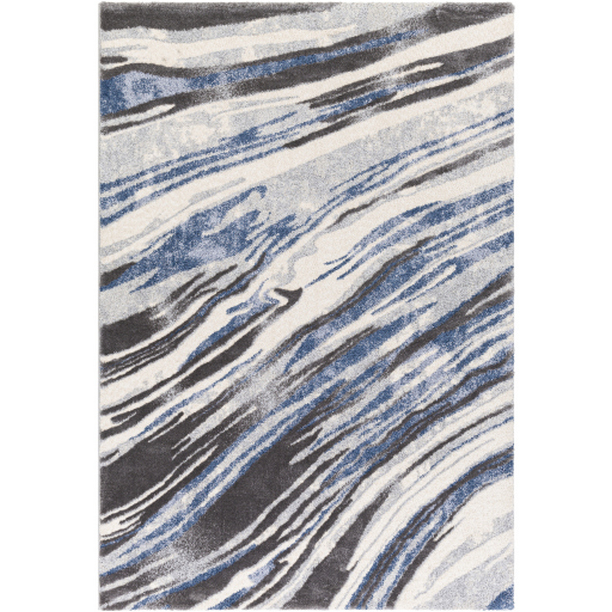 Cielo CEL-2312 9' X 12' Rug in Charcoal/Light Gray/Medium Gray/White/Navy