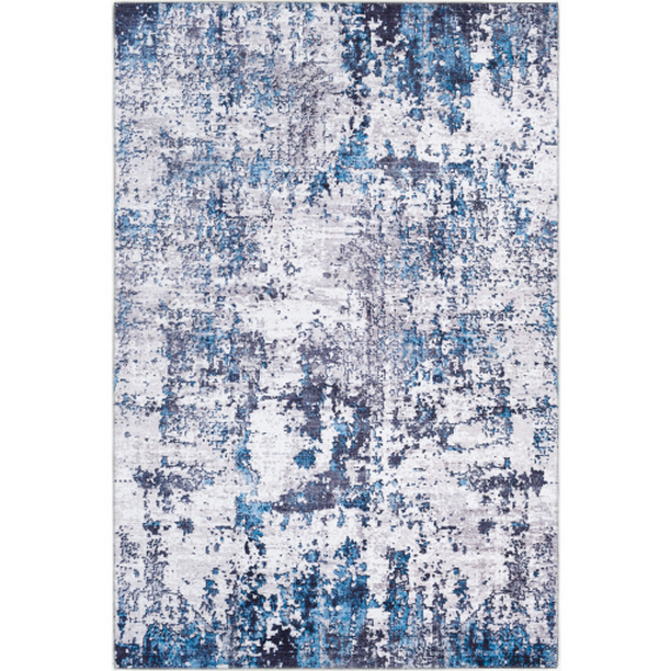 Olivia OLV-2313 3 6  X 5 6  Rug in Cream/Beige/Charcoal/Bright Blue