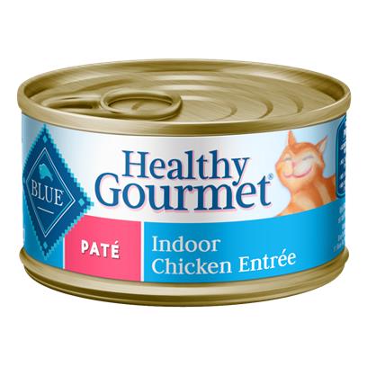 Blue Buffalo Healthy Gourmet Adult Indoor Chicken Entree Canned Cat Food 5.5-oz, Case of 24