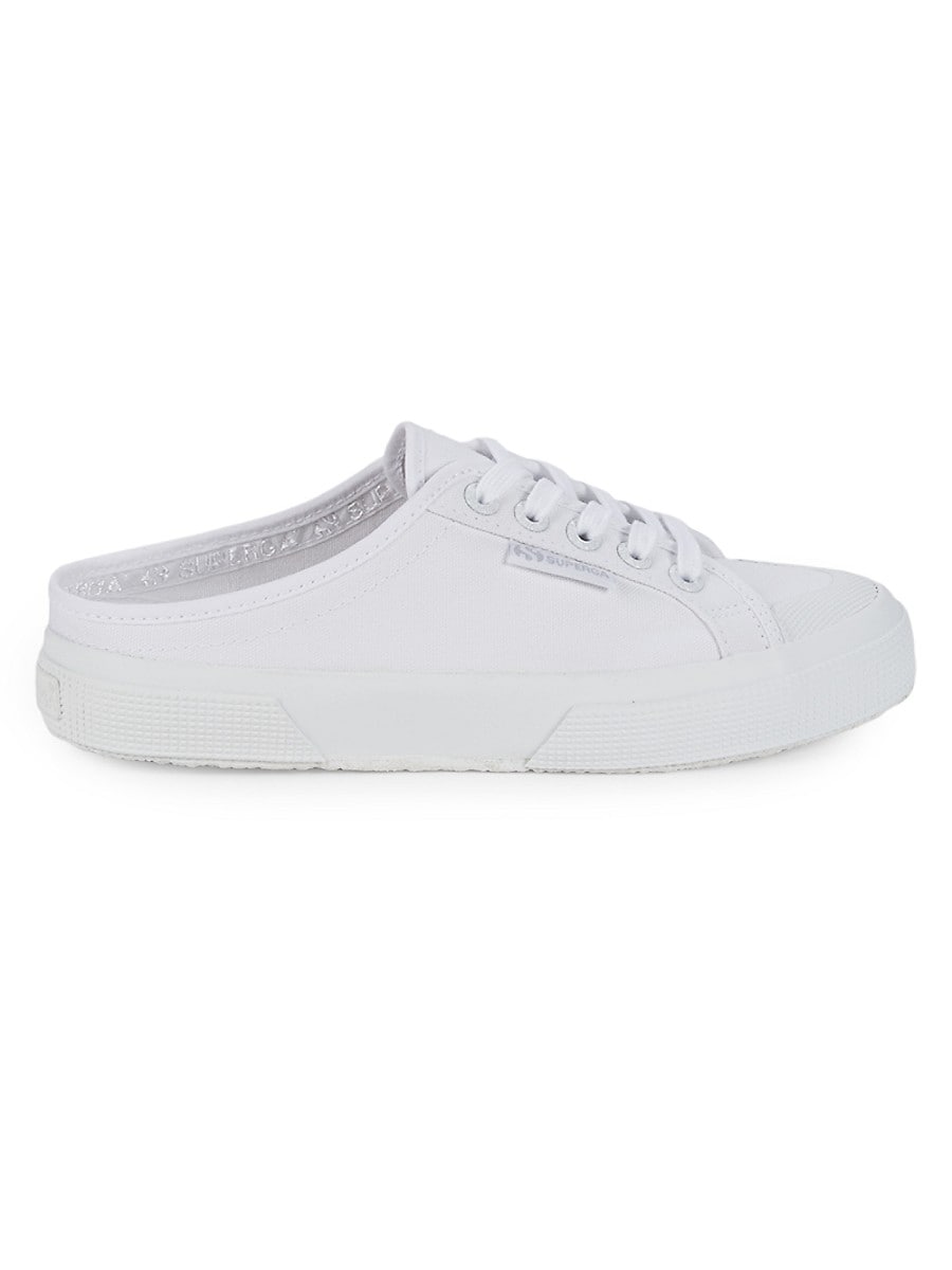 Superga Women's 2292 Sneaker Mules - White - Size 35 (5)