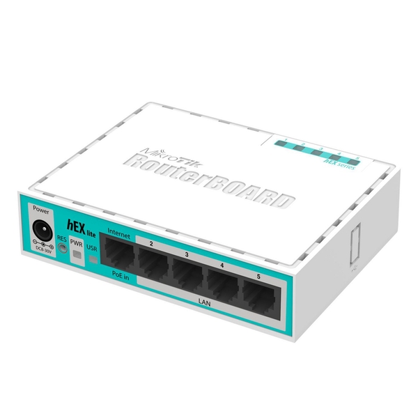 Mikrotik HEX Lite Wired Router White