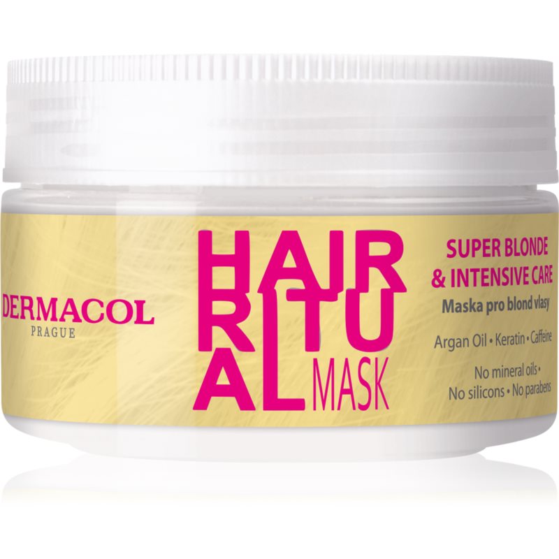 Mask Dermacol Hair Boost Super Blonde & Intensive Care 200 Ml