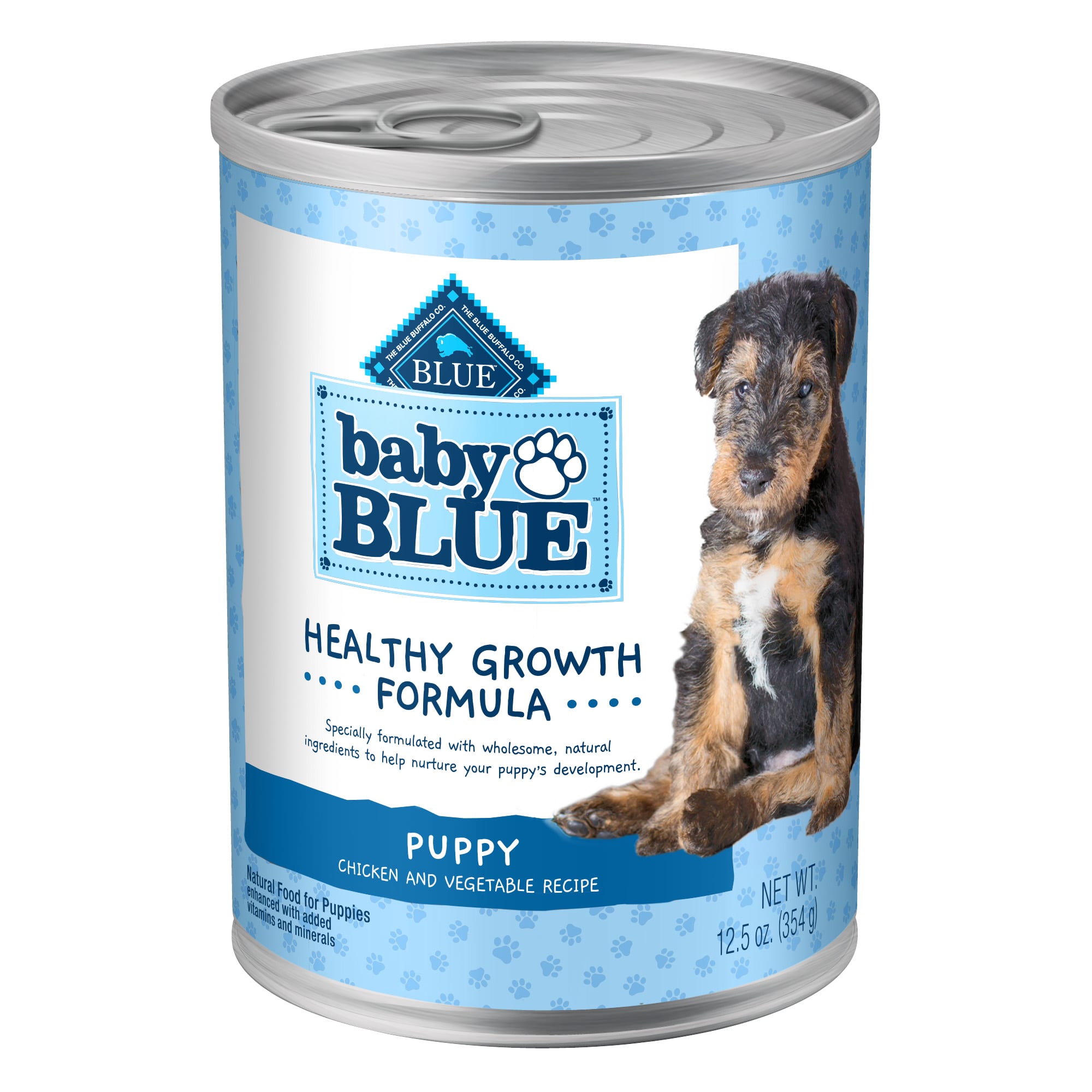 Blue Buffalo Baby Blue Natural Chicken and Vegetable Recipe Wet Puppy Food, 12.5 Oz., Case of 12, 12 X 12.5 OZ