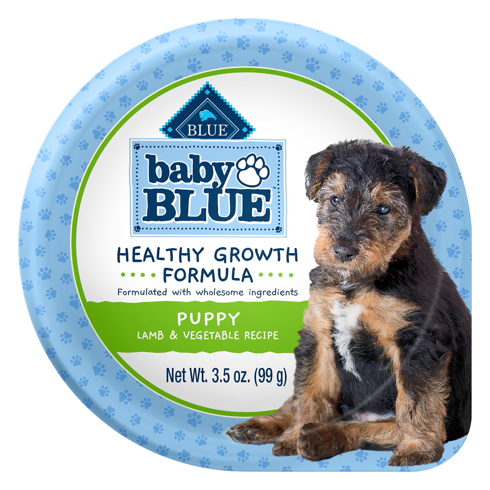 Blue Buffalo Baby Blue Healthy Growth Formula Natural Lamb & Vegetable Recipe Wet Puppy Food, 3.5 Oz., Case of 12, 12 X 3.5 OZ