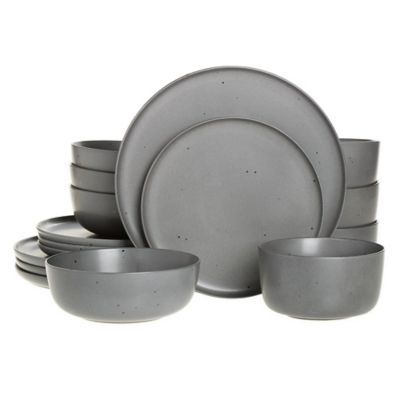 Our Table Landon 16-Piece Dinnerware Set in Truffle