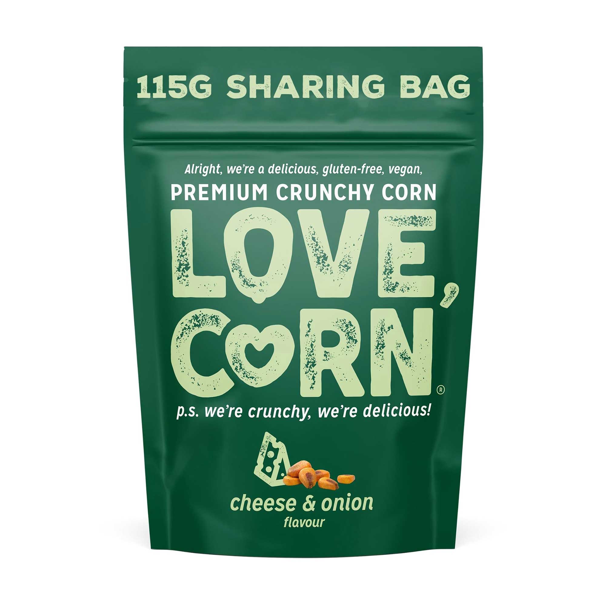 Love Corn Cheese & Onion Corn Snack 115g