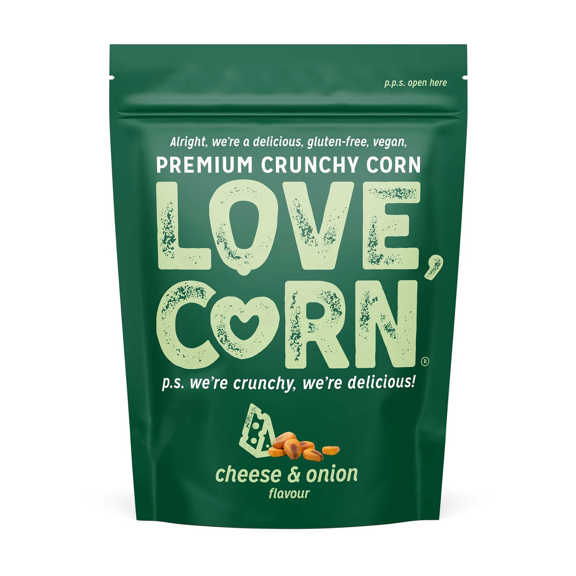 Love Corn Cheese & Onion Crunchy Corn, 45g