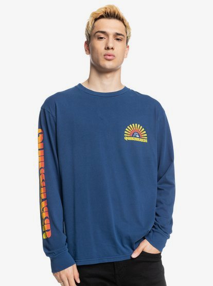 Quiksilver OG Golden Hour Long Sleeve T-Shirt Sininen
