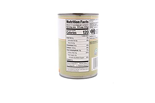 Seven Farms Organic Garbanzo Beans - Canned Chickpeas - Bulk Vegan, Gluten-Free, Non-GMO (12 Pack of 15 Oz Cans) thumbnail