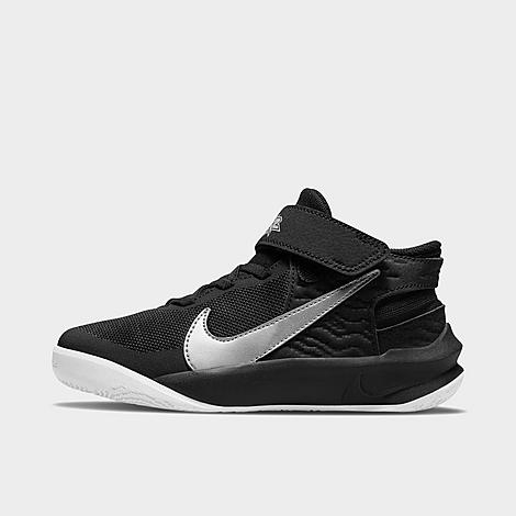 Calzado Fácil De Poner Y Quitar Para Niños De Preescolar Nike Team Hustle D 10 FlyEase - Negro