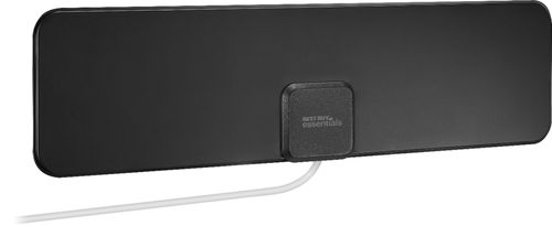 Best Buy Essentials™ - Compact Ultra-Thin Indoor HDTV Antenna - Black/White
