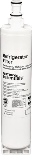 Best Buy Essentials - NSF 42/53 Water Filter Replacement for Select Whirlpool, KitchenAid and Sears/Kenmore Refrigerators - White