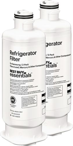 Best Buy Essentials™ - NSF 42/53 Water Filter Replacement for Select Samsung Refrigerators (2-pack) - White