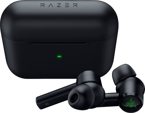 Razer - Geek Squad Certified Refurbished Hammerhead True Wireless Pro Noise Canceling in-Ear Earbuds - Black