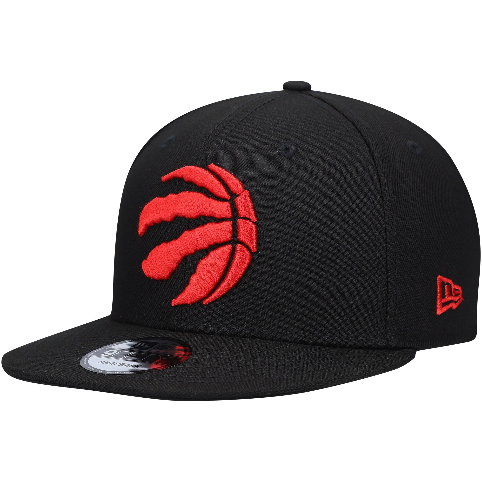 Men S New Era Black Toronto Raptors Team Color Pop 9FIFTY Snapback Hat - OSFA