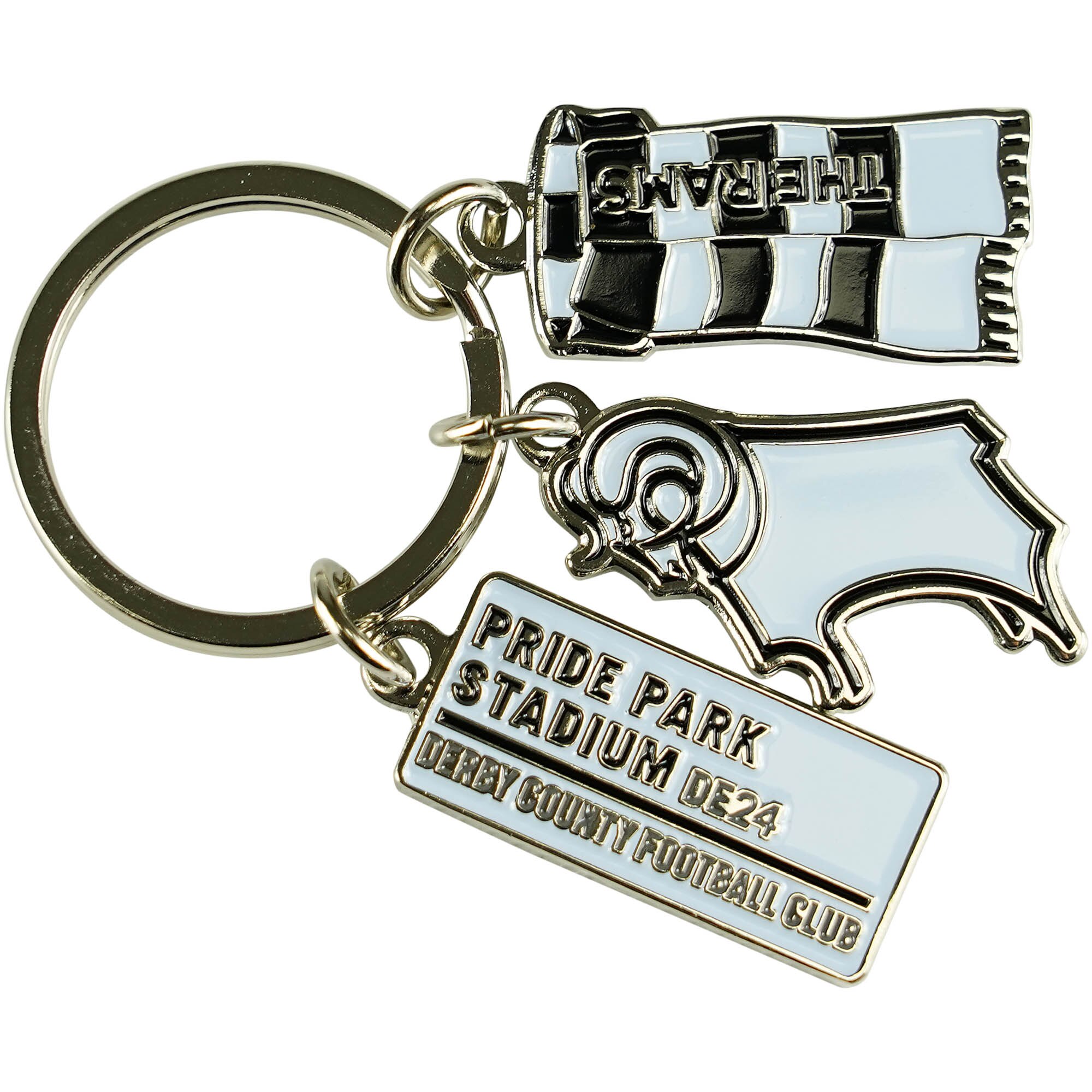 Derby County Charm Keyring