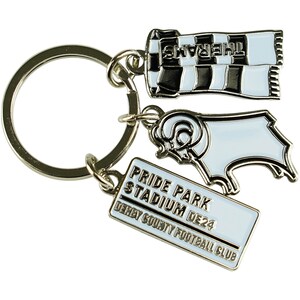 Derby County Charm Keyring thumbnail