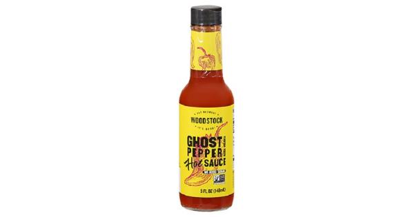 Woodstock Non-GMO Hot Sauce Ghost Pepper 5 Fl Oz