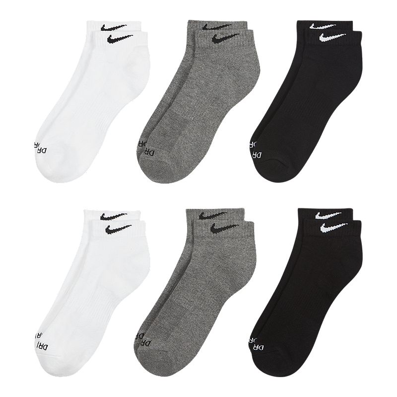 Nike Unisex Everyday Plus LOW CUT Socks (6 Pairs) Multi Color Pack Sz L (8-12 Men / 10-13 Wmn S) thumbnail