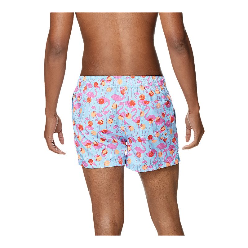 Speedo Men's Vibe Spotted Flamigo 14 Inch Volley Shorts thumbnail