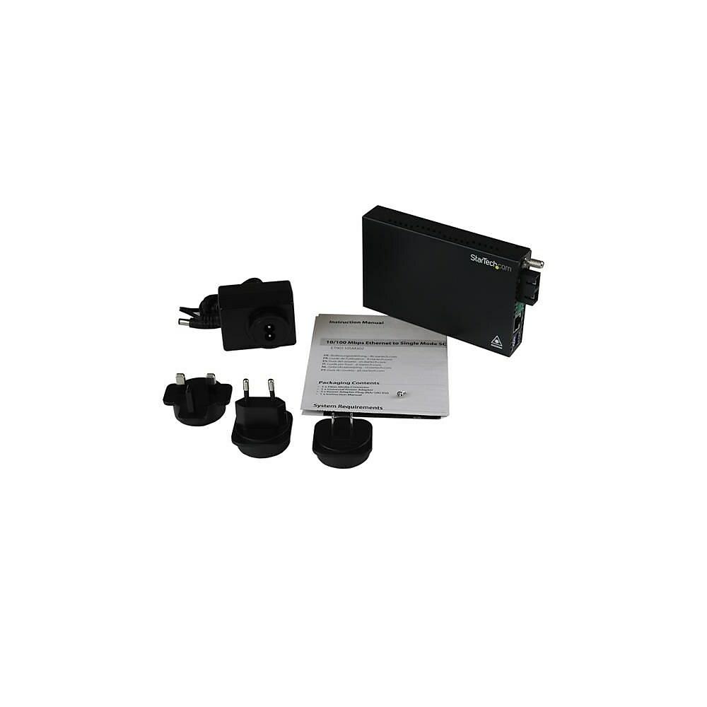StarTech 10/100 Mbps Single Mode Fiber Media Converter SC 30 Km