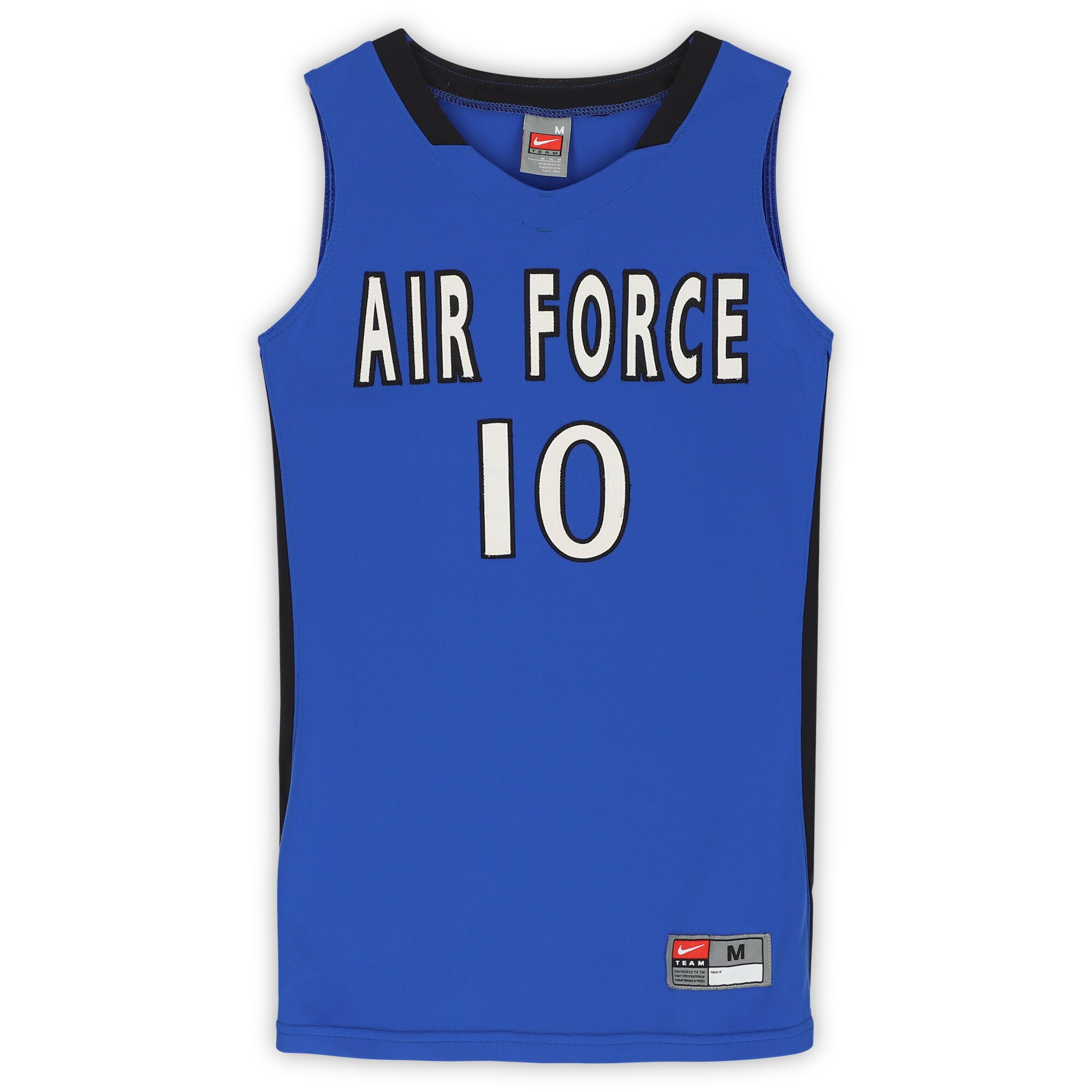Air Force Falcons Nike Team-Issued #10 Royal & Black Jersey from the Basketball Program - Size M thumbnail