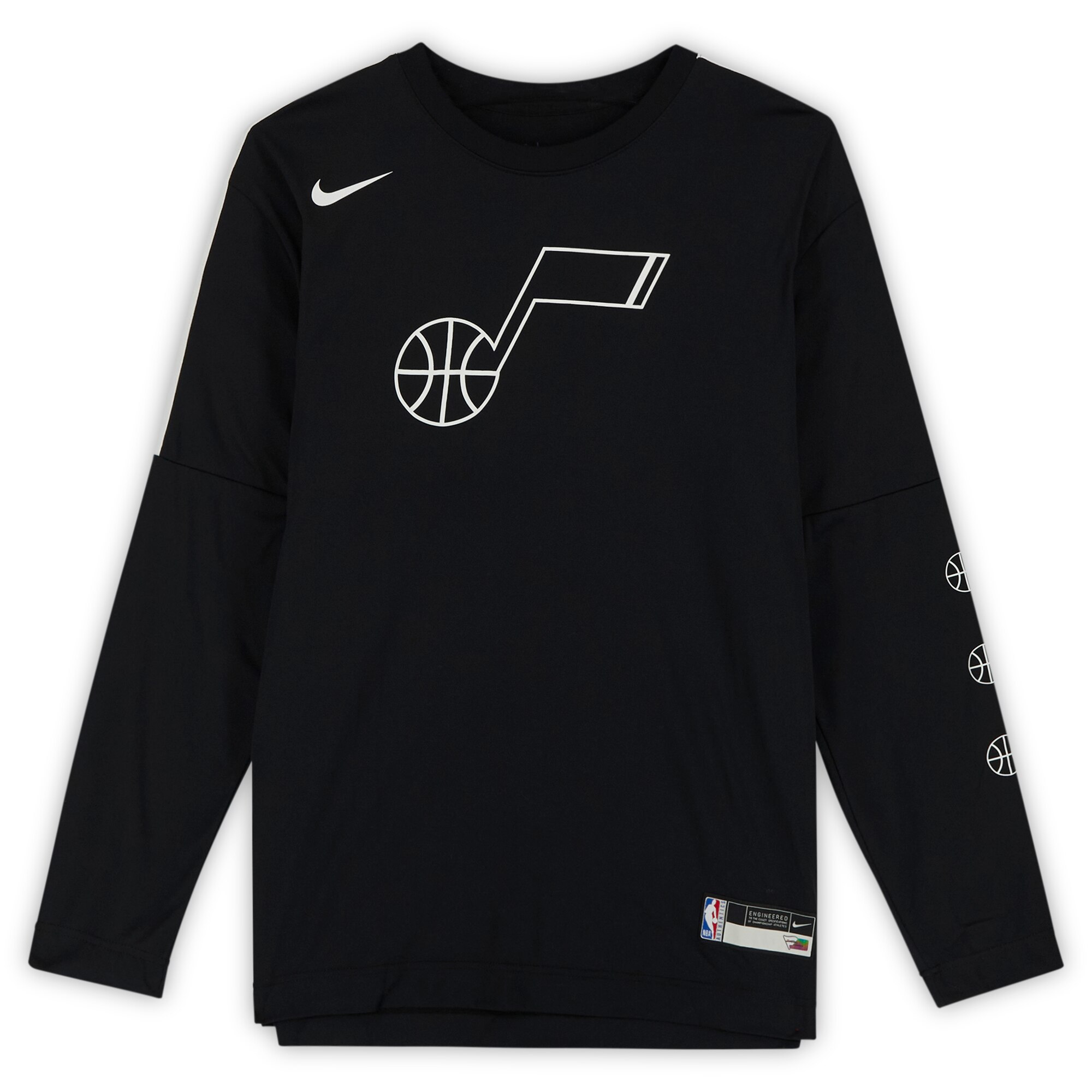 Mike Conley Utah Jazz Nike Player-Worn #10 Black Long Sleeve Shirt from the 2020-21 NBA Season - Size M thumbnail