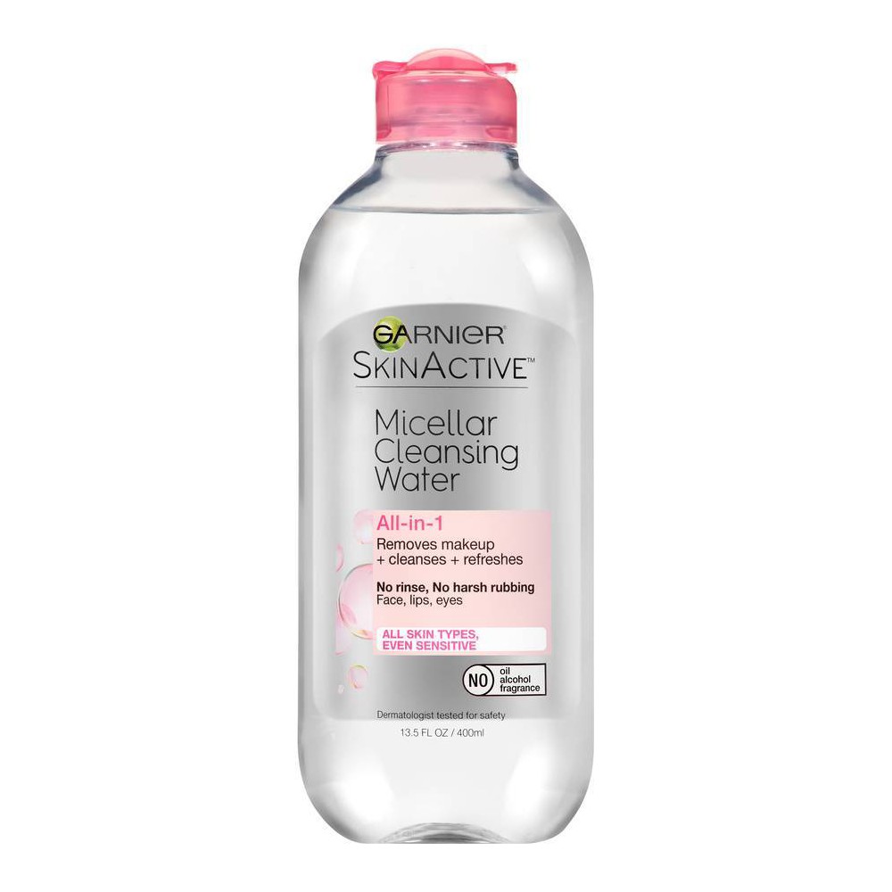 Garnier SKINACTIVE Micellar Cleansing Water All-in-1 Makeup Remover & Cleanser - 13.5 Fl Oz