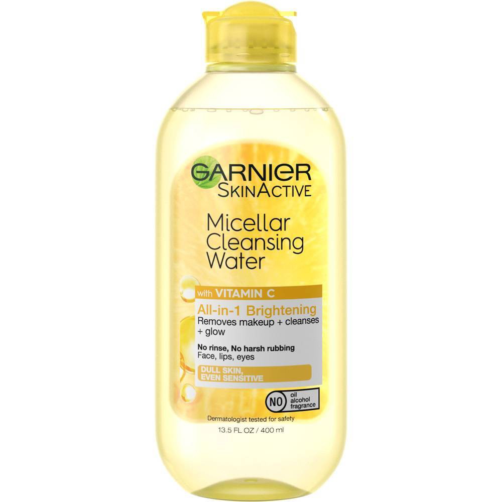 Garnier SkinActive Micellar Cleansing Water All-in-1 Brightening with Vitamin C - 13.5 Fl Oz