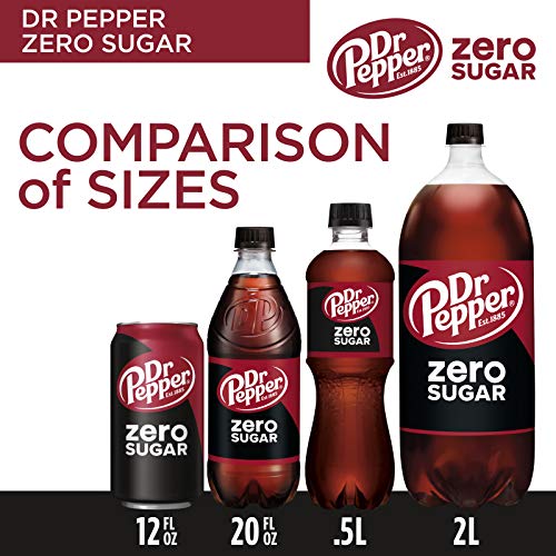 Dr Pepper Zero Sugar Soda Pop  2 L  Bottle thumbnail