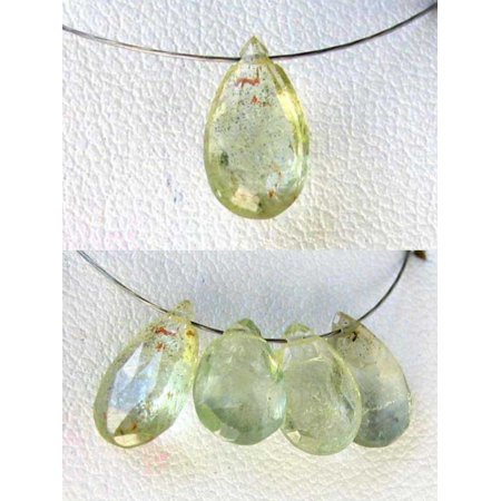 Natural Non Heat-Treated Green Sapphire Faceted Briolette Bead 1.94cts 6781