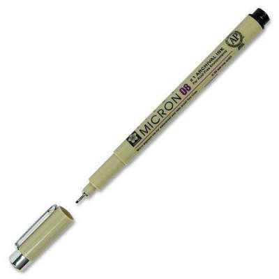 5PC Sakura of America Pigma .50mm Fade-resistant Micron Pens Ultra Fine Pen Point - 0.5 Mm Pen Point Size - Black