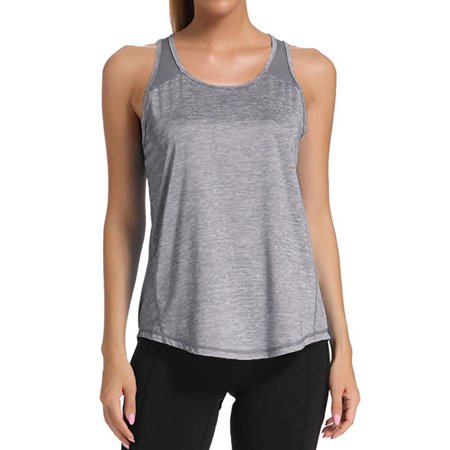 Women Activewear Tanks Tops Sleeveless Yoga T-Shirts Crew Neck Mesh Stitching Quick Drying Outdoor Muslce Sport Shirts Camisole for Junior Tops Tees