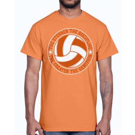 The Sterner the Discipline, the Greater the Devotion- Volleyball- Cotton Tee