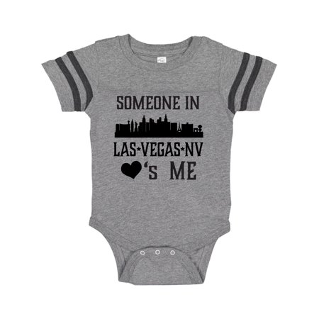 Inktastic Las Vegas Nevada Someone Loves Me Skyline Gift Baby Boy or Baby Girl Bodysuit