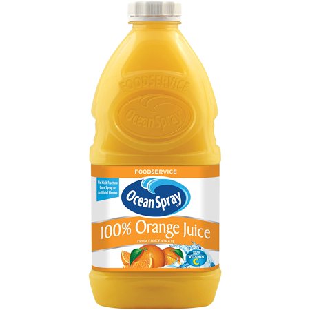Ocean Spray 100% Orange Juice, 60-Ounce Bottles (Pack of 8)