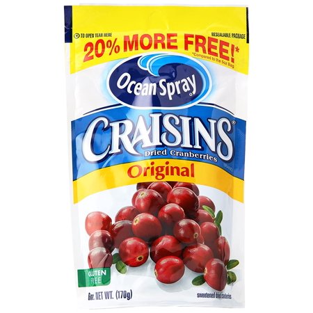 Ocean Spray Craisins Dried Cranberries, Original, 6 Oz