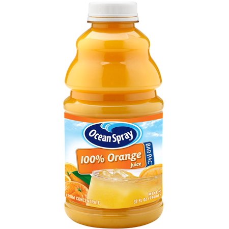 Ocean Spray 100% Orange Juice, 32 Ounce Bottle (Pack of 12)