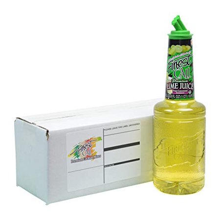 Finest Call Premium Lime Juice Drink Mix, 1 Liter Bottle (33.8 Fl Oz), Individually Boxed
