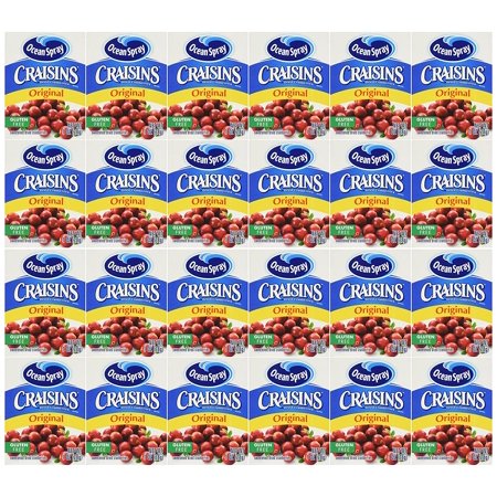 Ocean Spray Craisins Orignal Dried Cranberries 6 -1Oz Boxes