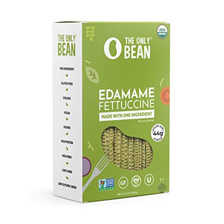 - Organic Edamame Fettuccine Pasta - High Protein, Keto Friendly, Gluten-Free, Vegan, Non-Gmo, Kosher, Low Carb, Plant-Based Bean Noodles - 8 Oz (1 Pa