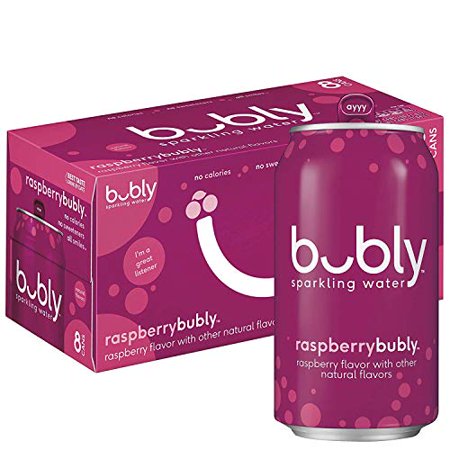 Sparkling Water, Raspberry, 12 Fl Oz (Pack of 8)