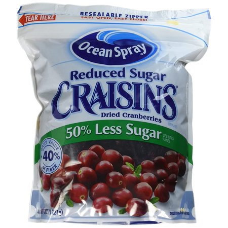 Ocean Spray Reduced Sugar Craisins Dried Cranberries, 43 Oz.