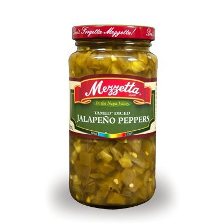 Mezzetta Tamed Diced Jalapeno Peppers 10 Oz (Pack of 2)