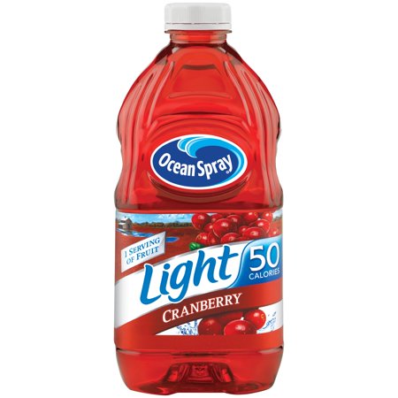 (4 Pack) Ocean Spray Light Juice, Cranberry, 64 Fl Oz, 1 Count